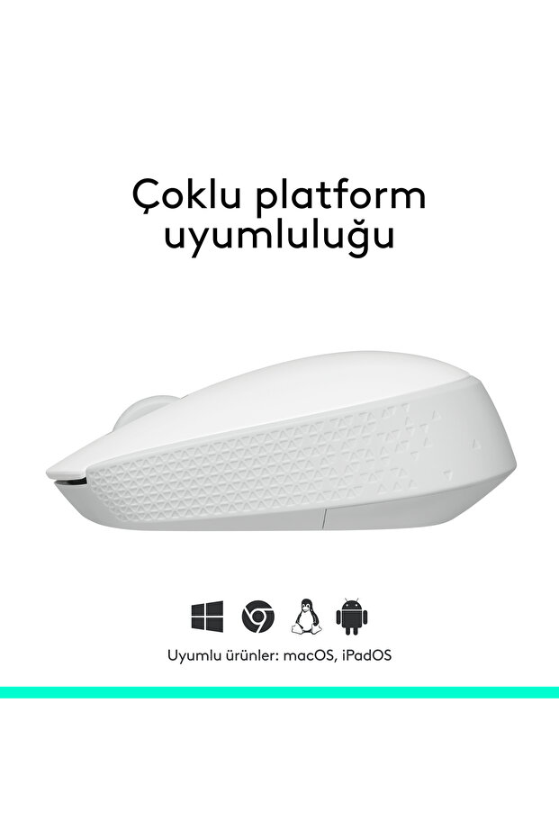 M171 USB Alıcılı Kablosuz Kompakt Mouse, Beyaz 910-006867 - 7