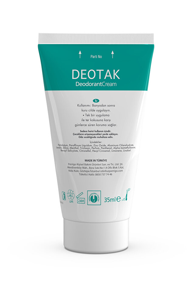 Mentol Ferahlığı Krem Deodorant 35 ml 7 Güne Kadar Etkili Hassas Ciltler Ter Kokusu Önleyici Unisex - 5