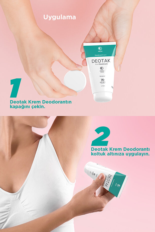 Mentol Ferahlığı Krem Deodorant 35 ml 7 Güne Kadar Etkili Hassas Ciltler Ter Kokusu Önleyici Unisex - 7