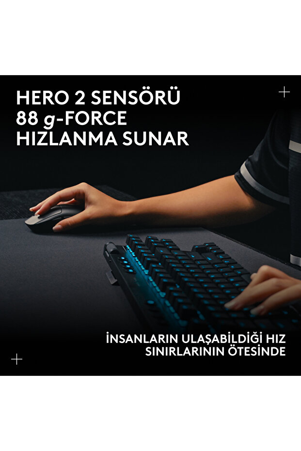 G PRO 2 LIGHTSPEED HERO 2 32K DPI Sensör PC/Mac için Kablosuz Oyuncu Mouse, Pembe 910-007310 - 11