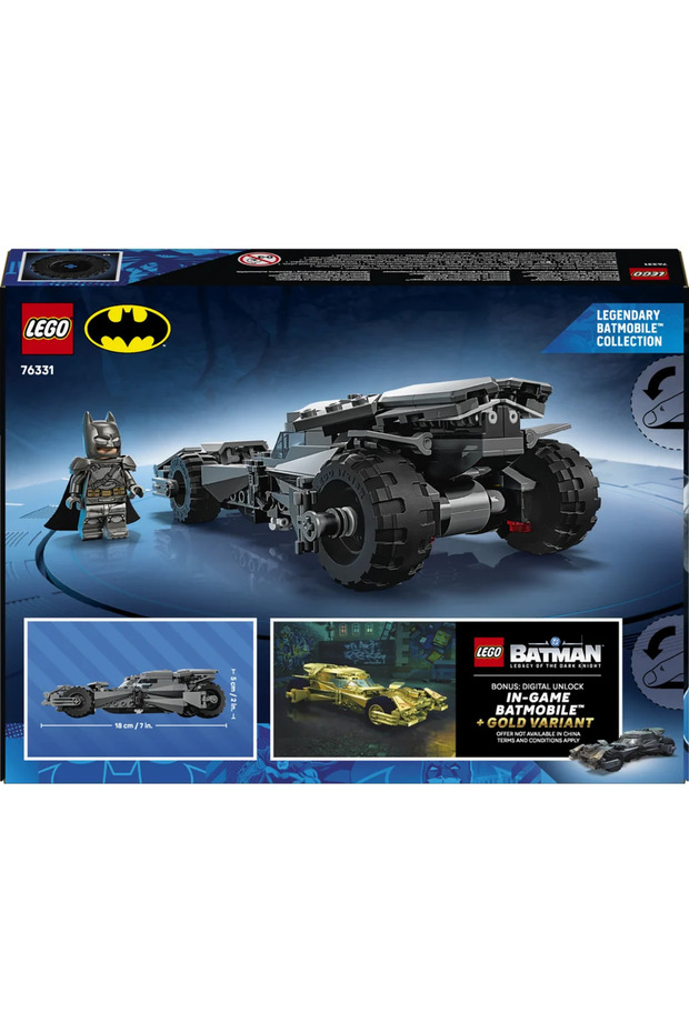 ® DC Batman™ Batman ve Superman™ Batmobile™ 76331 – 9+ Yaş için Oyuncak Yapım Seti (220 Parça) - 11