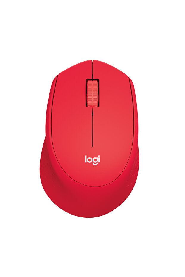 M330 Sessiz Kablosuz Optik Mouse, Kırmızı 910-004911 - 1