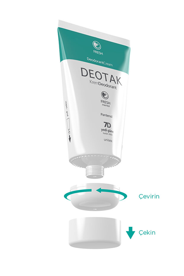 Mentol Ferahlığı Krem Deodorant 35 ml 7 Güne Kadar Etkili Hassas Ciltler Ter Kokusu Önleyici Unisex - 6