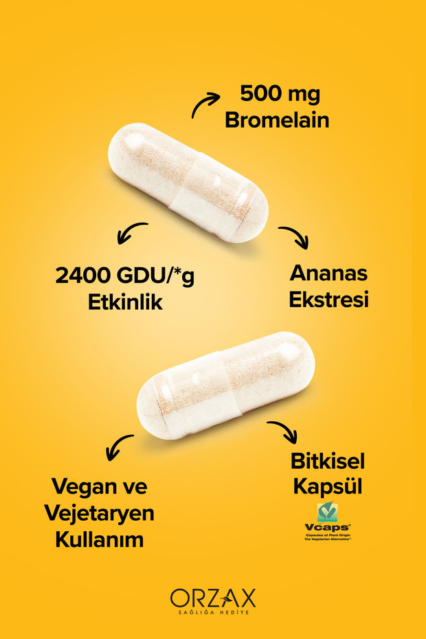 Ocean Bromelain Kapsül 60 kapsül avantajlı Paket (Tek Kutuda) - 3