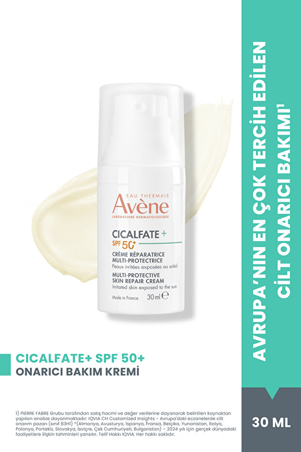 Cicalfate+ Hassas ve Yıpranmış Ciltler için Yüksek Koruyucu İçeren Cilt Onarıcı Krem SPF50+ 30 ml - 1