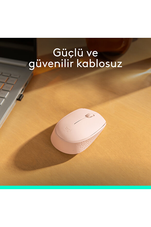 M171 USB Alıcılı Kablosuz Kompakt Mouse, Pembe 910-006865 - 3