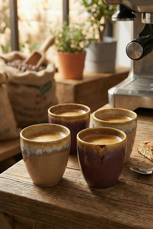 4'lü Seramik Espresso Bardak Seti TPHSS25UP00002 - 1