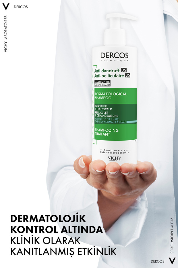 Dercos Anti Dandruff Normal ve Yağlı Saçlar İçin Kepek Karşıtı Şampuan 390 ml - 6