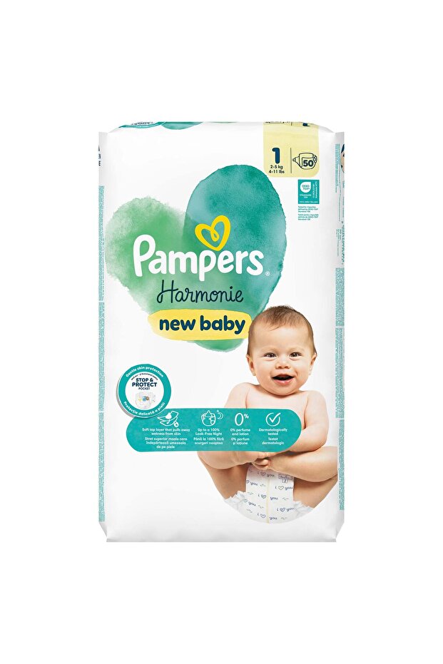 Harmonie Bebek Bezi 1 Numara 50 Adet - 2