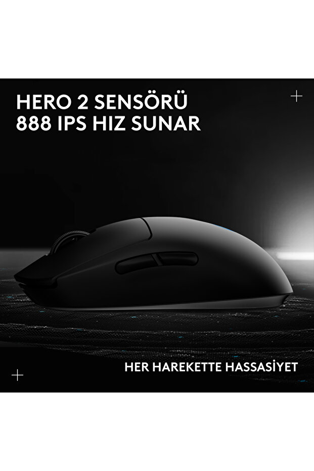 G PRO 2 LIGHTSPEED HERO 2 32K DPI Sensör PC/Mac için Kablosuz Oyuncu Mouse, Siyah 910-007296 - 12
