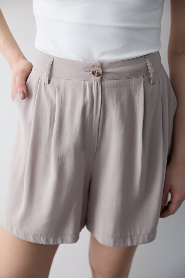 Vizon Modal Tuşeli City Boy Şort & Bermuda TWOSS26SR00042 - 3