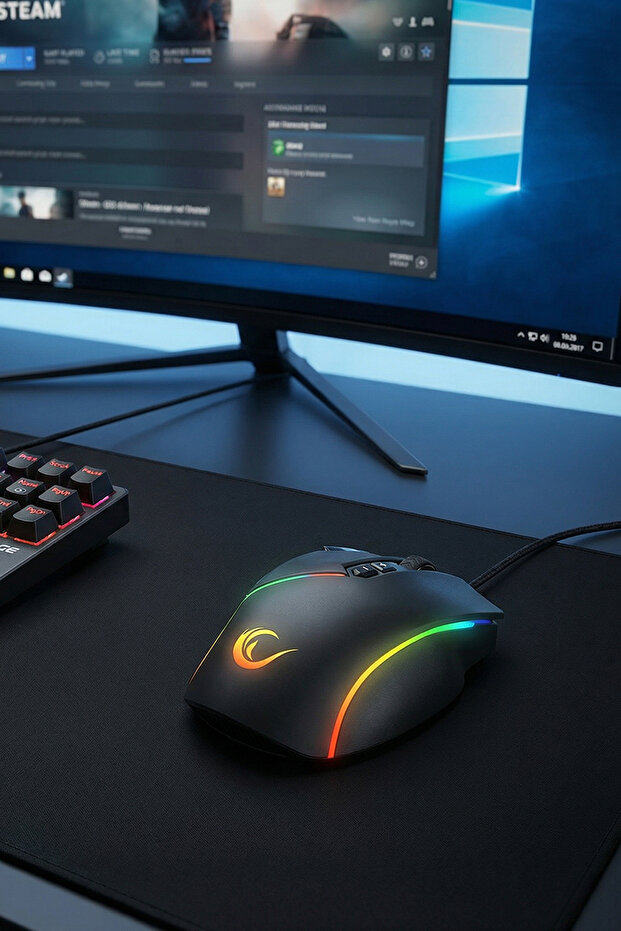 Smx-g39 Comfort Usb 8 Makro+extra Atış Tuşlu 12800dpi Rgb Ledli Gaming Oyuncu Mouse - 7