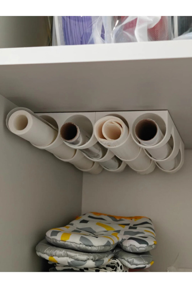 Kitchen Roll Holder-Organizer (1 item, 2-piece product)