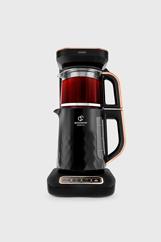 Robotea Pro Quartz 4 in 1 Konuşan Çay Makinesi Black Copper - 1
