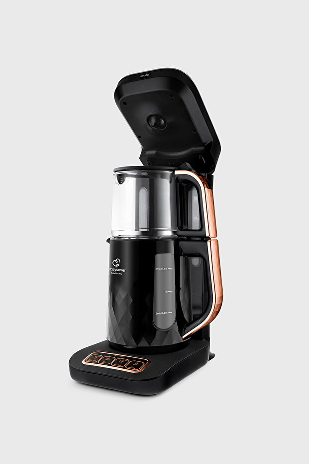 Robotea Pro Quartz 4 in 1 Konuşan Çay Makinesi Black Copper - 4