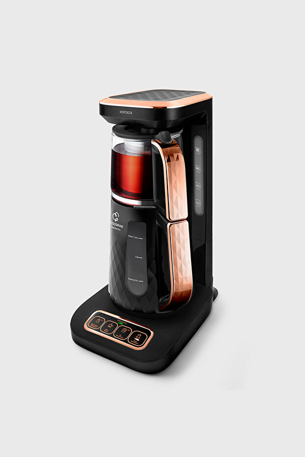 Robotea Pro Quartz 4 in 1 Konuşan Çay Makinesi Black Copper - 2