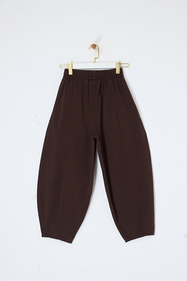 Kahverengi Gabardin Pantolon TDRSS26JE00016 - 6