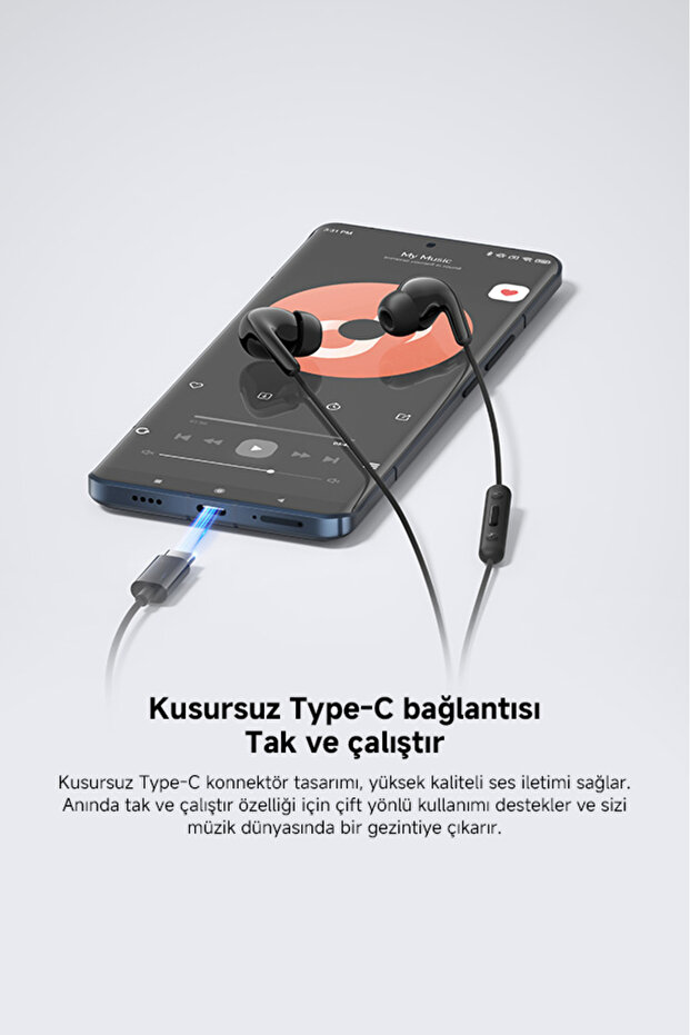 Earphone Type-C Port BHR8930GL - Black - 2