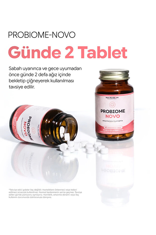 Probiome-novo Akkermansia Muciniphila Içeren Çiğneme Tablet (60 Tablet) - 6