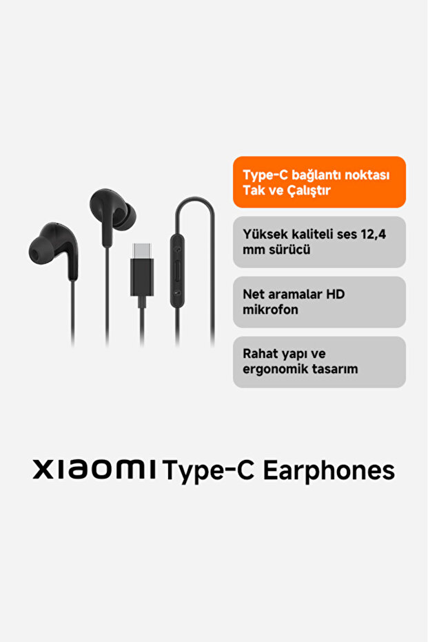 Earphone Type-C Port BHR8930GL - Black - 1