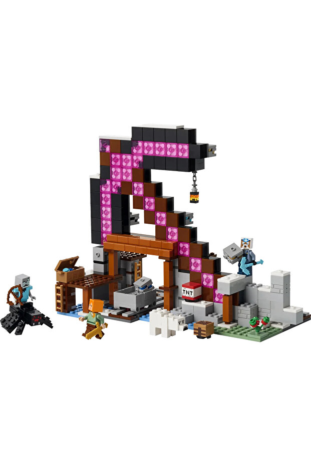 ® Minecraft® Kazma Madeni 21277 - 8+ Çocuklar için Dekoratif Yaratıcı Oyuncak Yapım Seti (530P) - 3