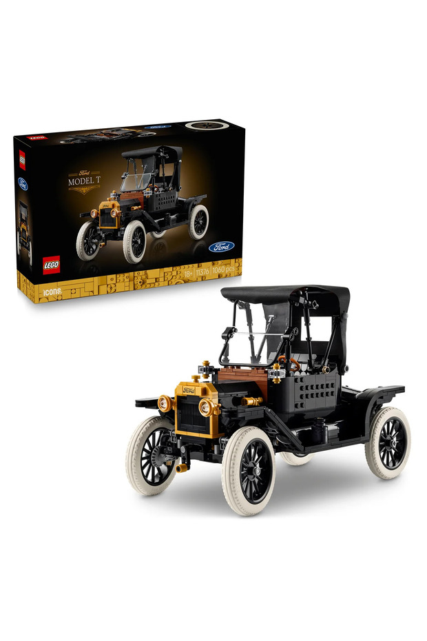 ® Icons Ford Model t 11376 - Classic Car Model Building Kit for Adults (1060 Pieces) - 1