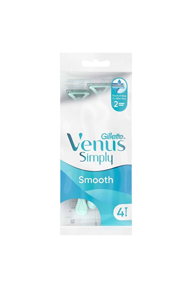 Venus Simply 2 Basic Disposable Women's Razor 4 Pieces