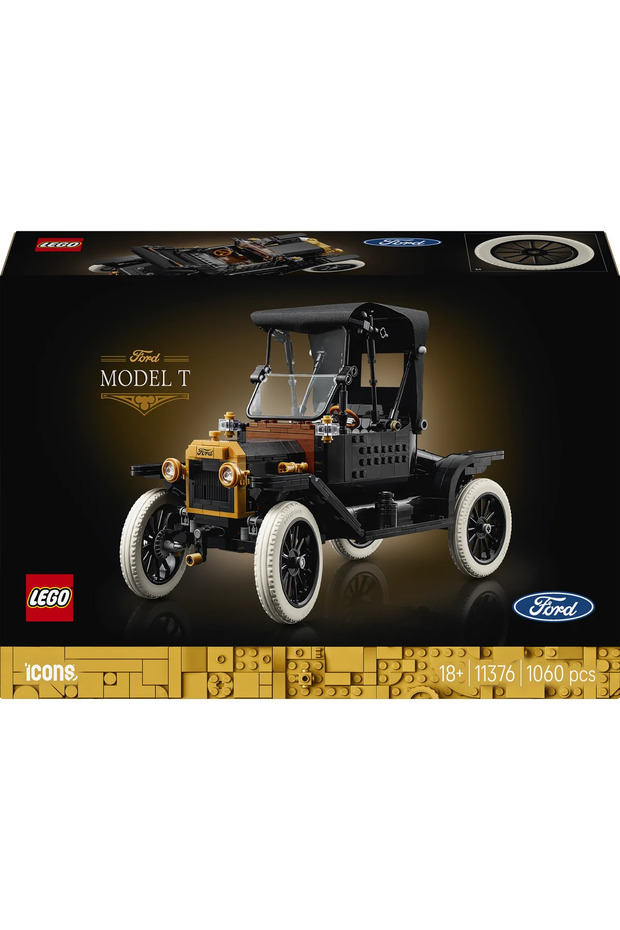 ® Icons Ford Model t 11376 - Classic Car Model Building Kit for Adults (1060 Pieces) - 3