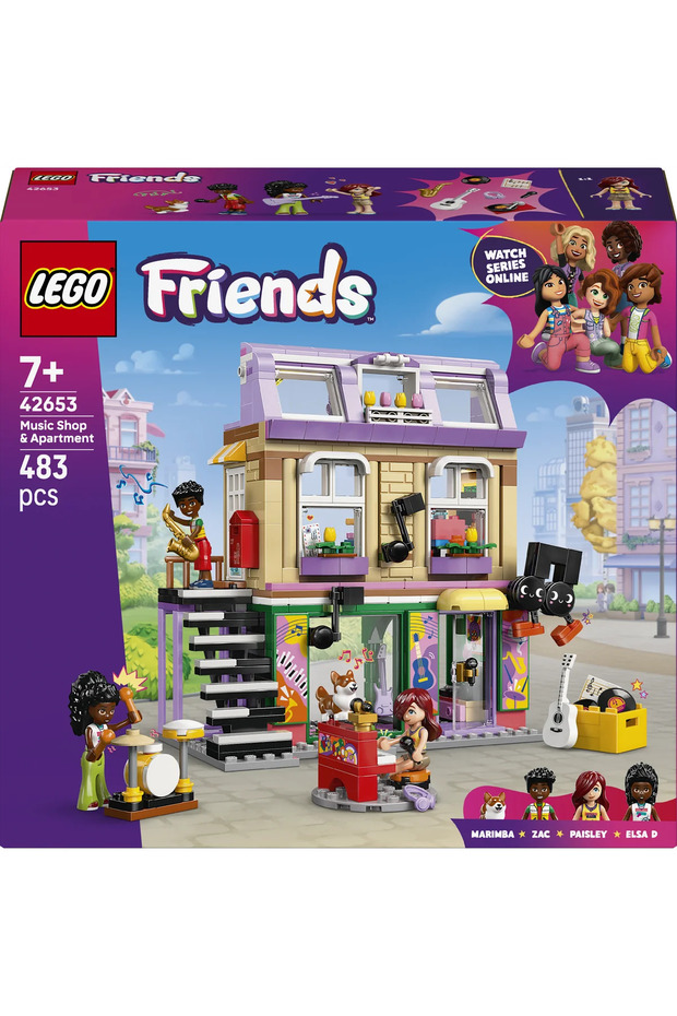 ® Friends Müzik Mağazası ve Daire 42653 - 7+ Çocuklar için Yaratıcı Oyuncak Yapım Seti (483P) - 3