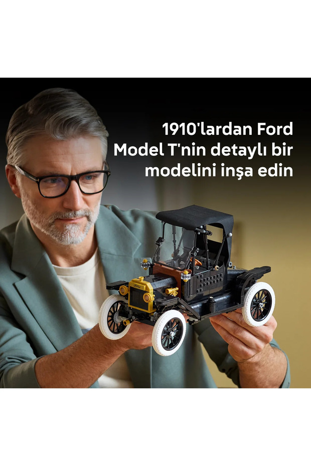 ® Icons Ford Model t 11376 - Classic Car Model Building Kit for Adults (1060 Pieces) - 6
