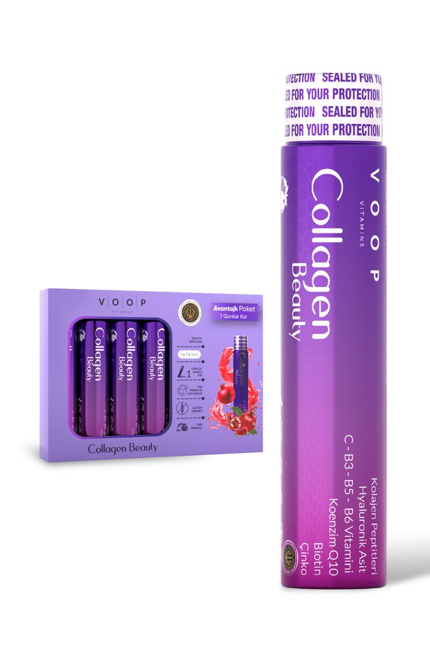 Collagen Beauty High Bioactive Hydrolyzed Collagen 100% Pure and Natural - 7 Tubes