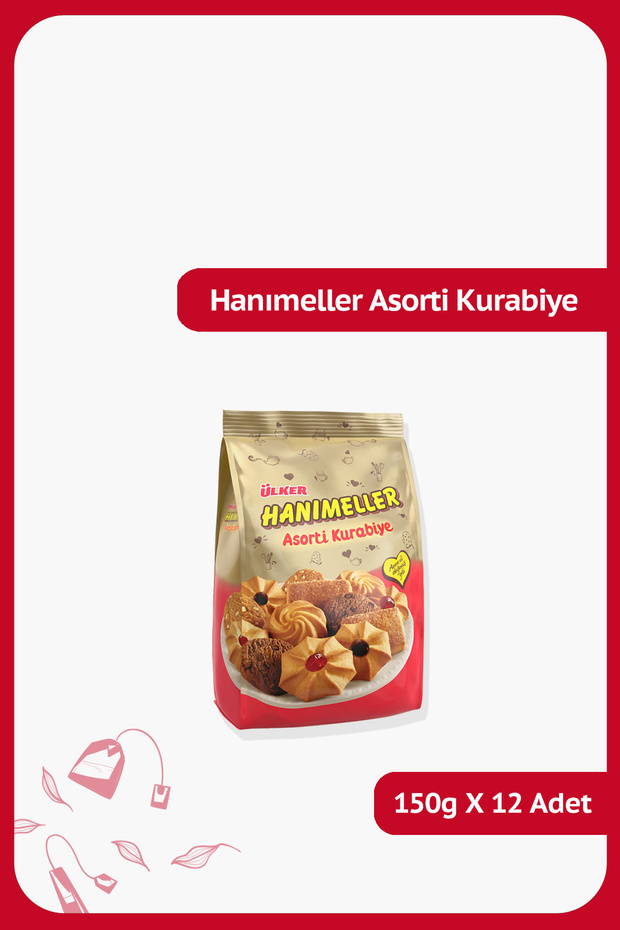 Hanimeller assorted mixed bag biscuits - 150 grams - 12 pieces