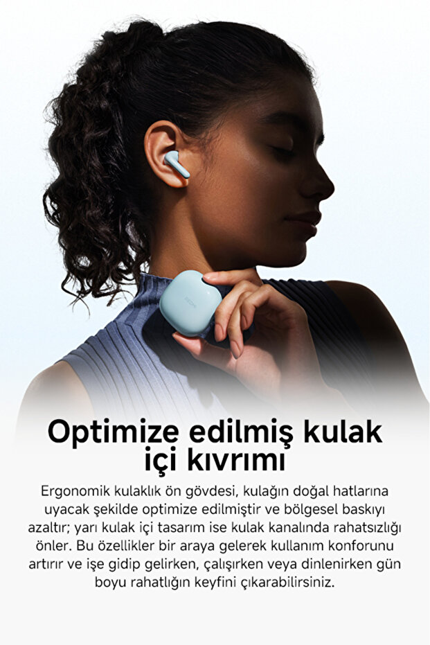 REDMI Buds 8 Active Beyaz Bluetooth Kulaklık (Xiaomi Türkiye Garantili) - 5