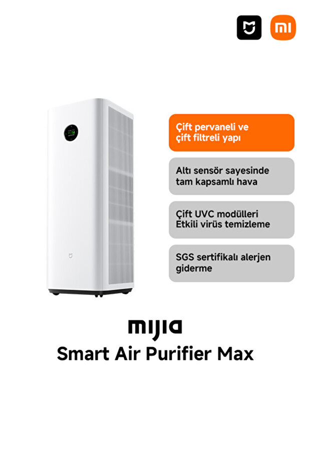 Mijia Smart Air Purifier Max Akıllı Hava Temizleyici (Xiaomi Türkiye Garantili)