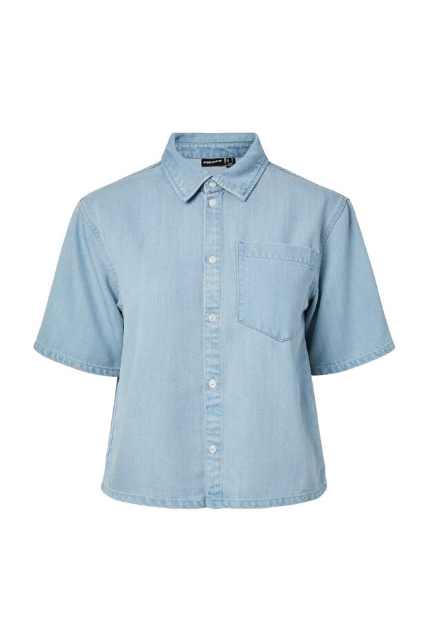 PCSMIDI SS DENIM-HEMD - 8