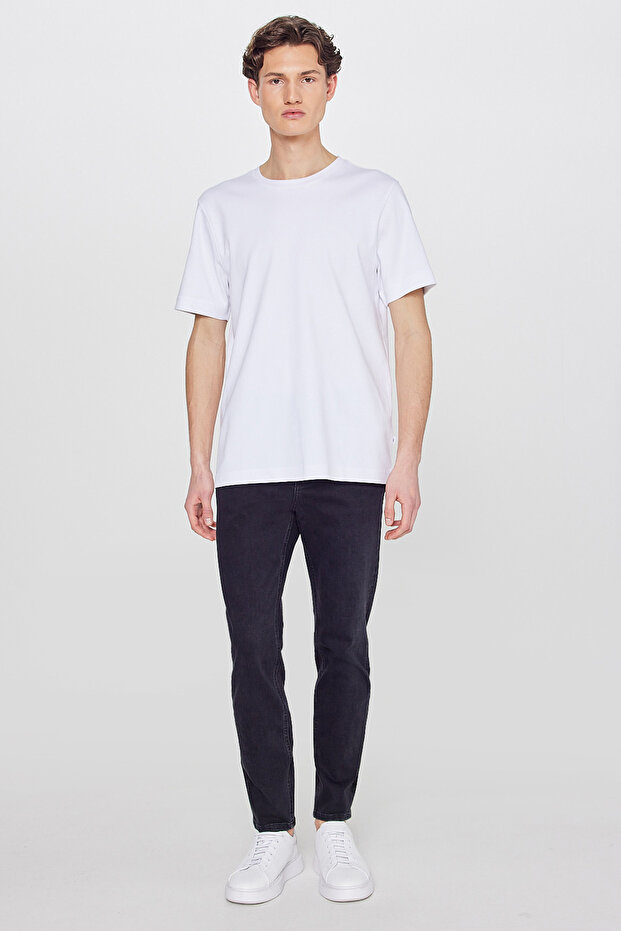 Normal Bel Straight Black Men's Denim Trousers Ml733011Ev Black Denim Trousers