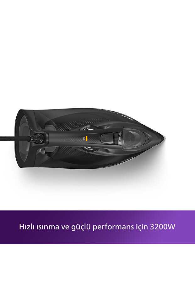 7500 Serisi Azur Buharlı Ütü, 3200W, 260 g'a kadar Turbo Şok Buhar, DST7511/80 - 2