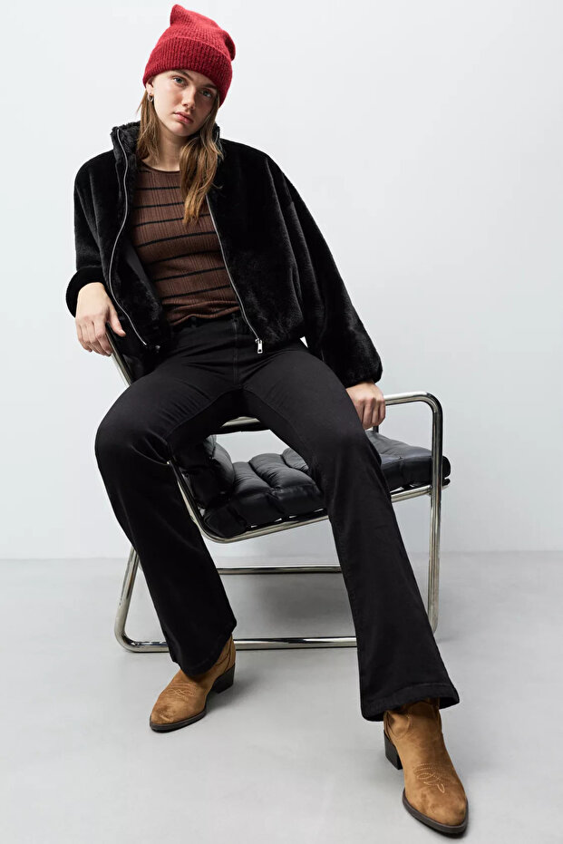 Woman Basic Flare Jeans - 1