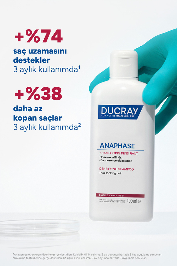 Anaphase Saç Dökülmesi Karşıtı Şampuan İncelmiş ve Seyrekleşmiş Saçlar için Şampuan 400 ml - 4