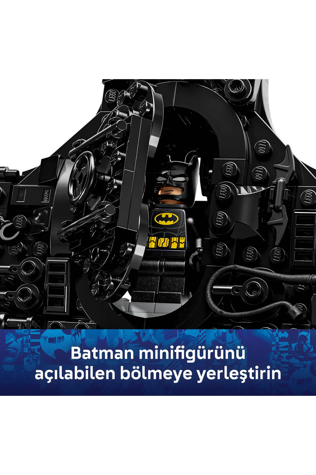 ® DC Batman™: Batman Logosu 76330 – 12 Yaş ve Üzeri Çocuklar için Oyuncak Yapım Seti (678 Parça) - 8