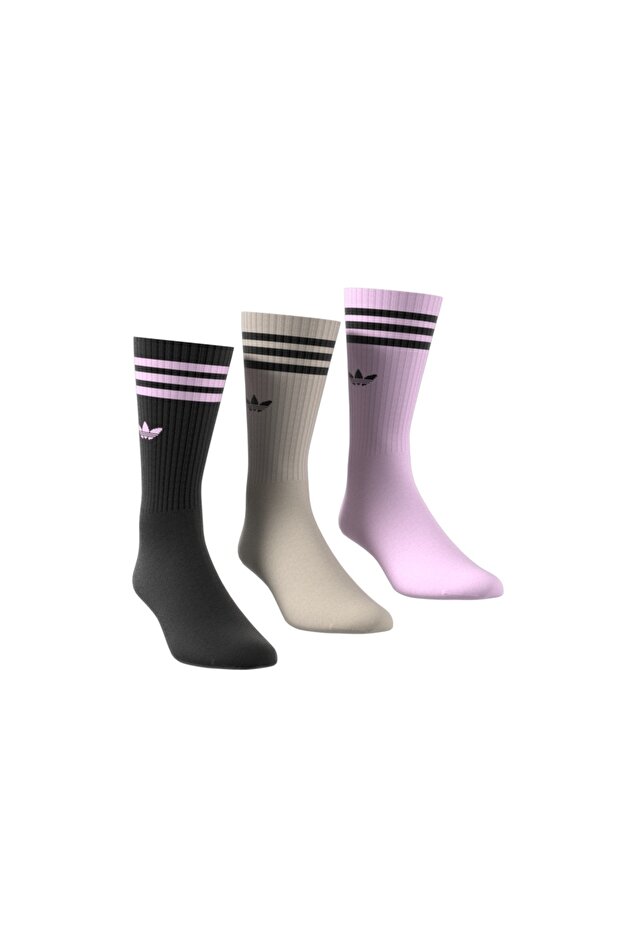 Solid Bilekli Çorap - 3 Çift - 2