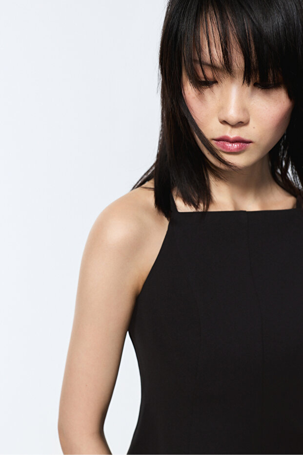 Top halter peplum de damă - 3