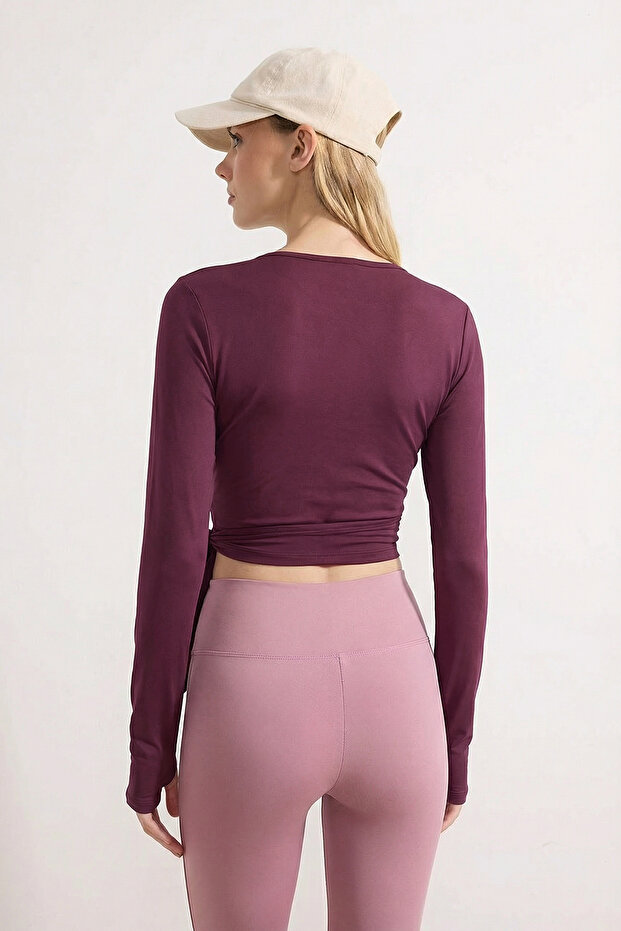 Mürdüm Micro Crop Bluz THMSS26BZ00002 - 4