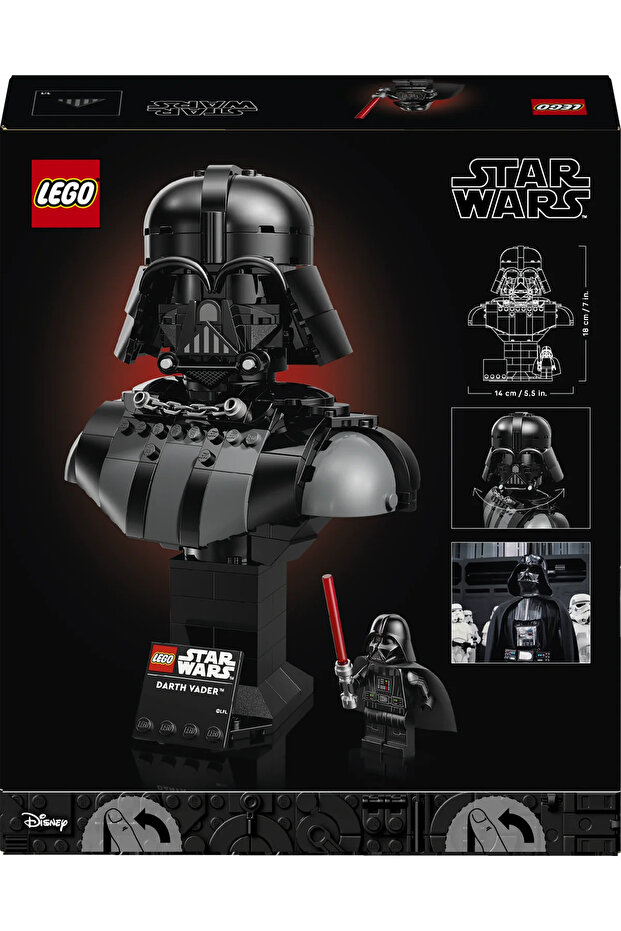 ® Star Wars™ Darth Vader™ Büstü 75439 - 18+ Dekoratif Model Yapım Seti (349 Parça) - 5
