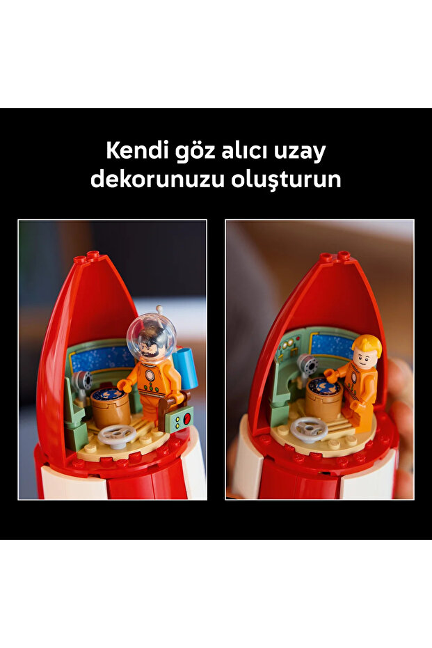 ® Ideas Tintin® Ay Roketi 21367 - Yetişkinler için Dekoratif Model Yapım Seti (1283 Parça) - 10