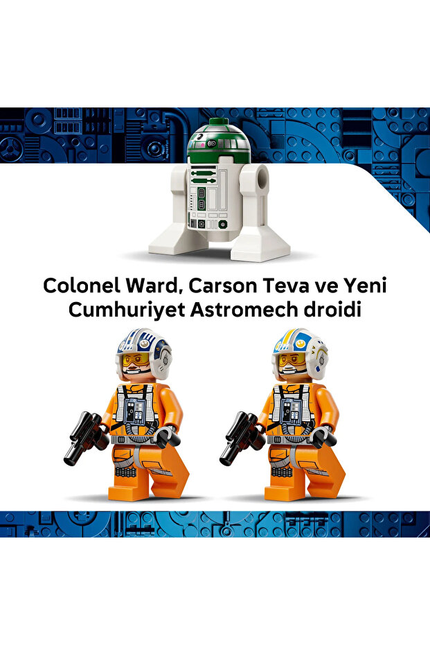 ® Star Wars™ Yeni Cumhuriyet X-Wing Starfighter™’ı 75460 - 9+ Oyuncak Yapım Seti (558 Parça) - 9