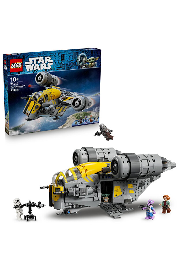 ® Star Wars: Mandalorian ve Grogu™ Razor Crest™ 75447 - 10+ için Oyuncak Yapım Seti (930 Parça)