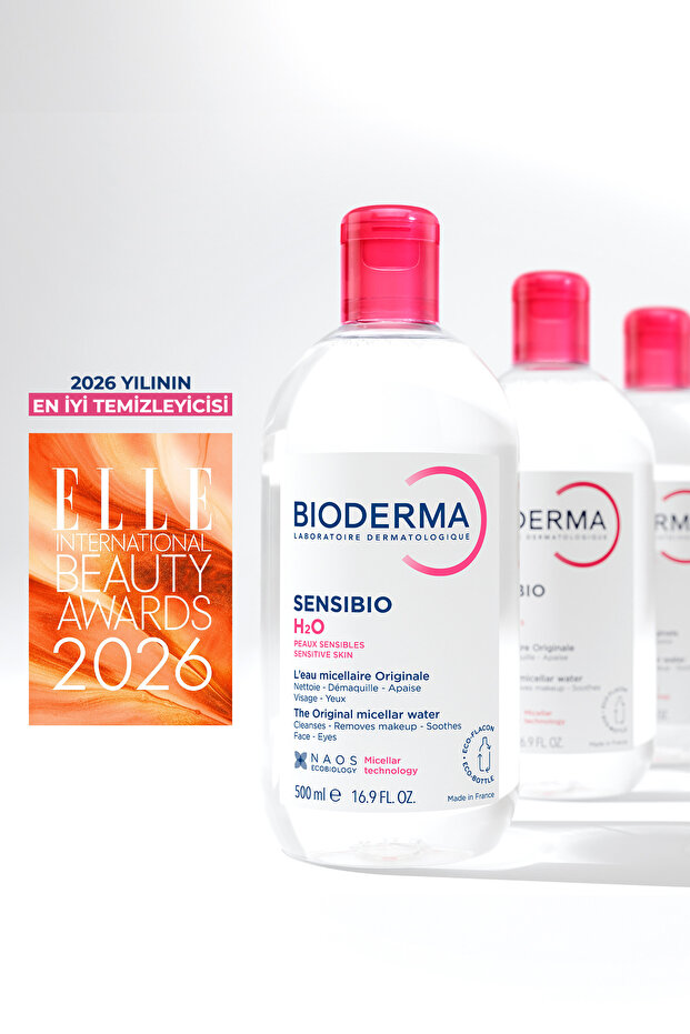 Sensibio H2O Hassas ve Normal Ciltler için Micellar Arındırıcı Makyaj Temizleme Suyu 500 ML - 4