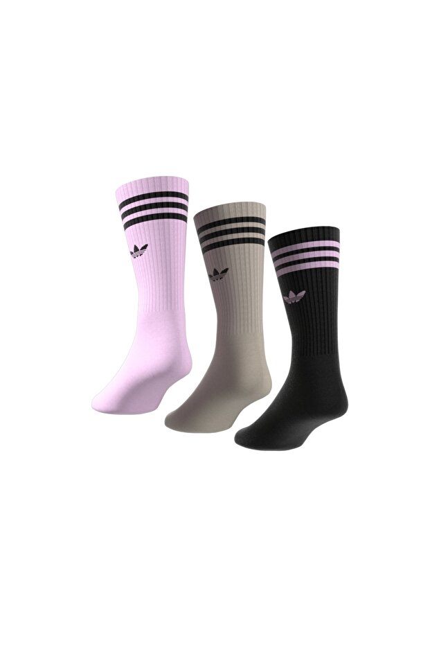 Solid Bilekli Çorap - 3 Çift - 6