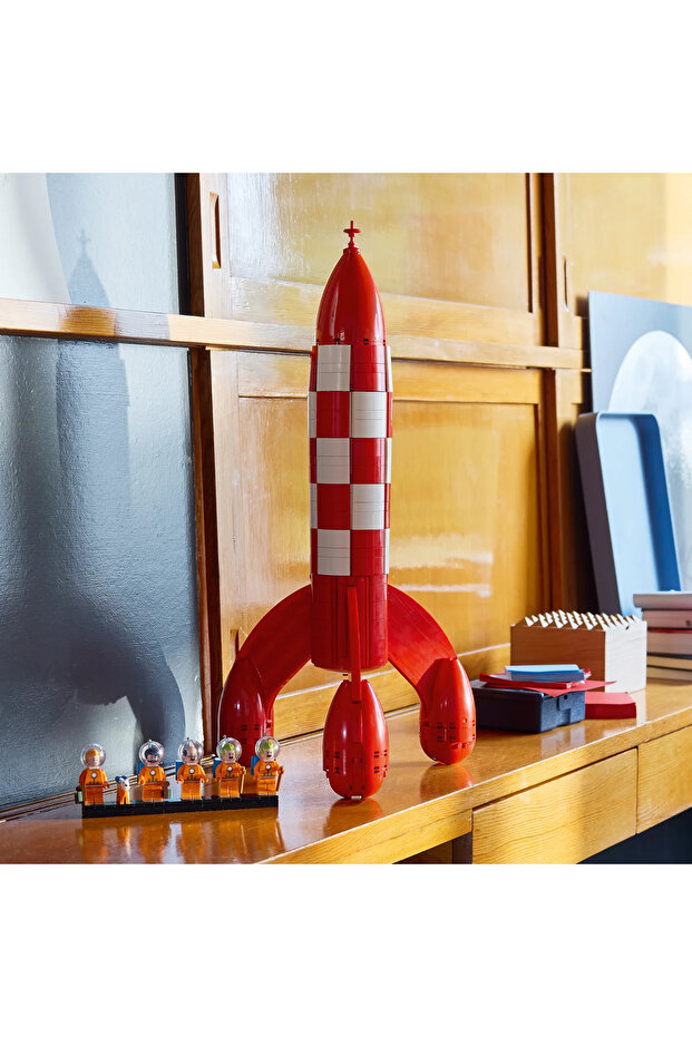 ® Ideas Tintin® Ay Roketi 21367 - Yetişkinler için Dekoratif Model Yapım Seti (1283 Parça) - 11